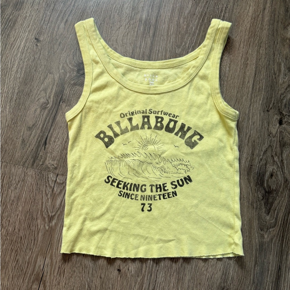 Billabong lime green  Tank Top